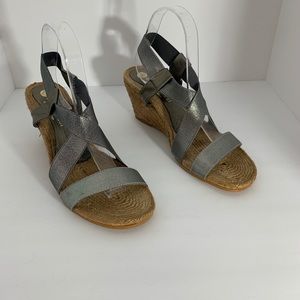 Eric Michael Elena Bronze Wedge Expadrille Shoes